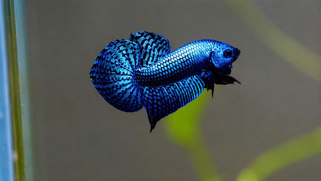Wild Betta Alien Blue Heart Tail PNPV Usa Premium Tropical Aquarium Fish